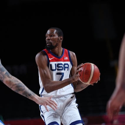 Kevin Durant finally caught fire as the USA men’s basketball team downed the Czech Republic in their final group match-up. Photo: AFP