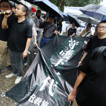 Hong Kong teachers and lawmakers rally for the withdrawal of a deeply unpopular extradition bill in August 2019. Photo: Dickson Lee
