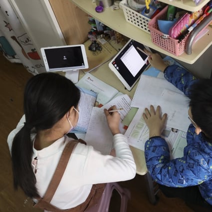 In the first 10 months of 2020, the number of online education enterprises in China increased by 82,000, accounting for 17.3 per cent of the entire education industry. Photo: SCMP