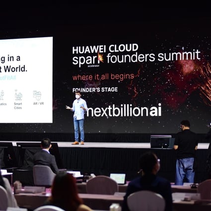 Huawei Technologies Co unveiled a US$100 million initiative to expand its cloud services operations in the Asia-Pacific region at its inaugural Huawei Cloud Spark Founders Summit held in Hong Kong and Singapore on August 3, 2021. Photo: Handout