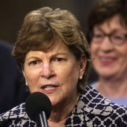 The bipartisan bill was introduced by Democrat Senator Jeanne Shaheen (front) and her Republican colleague Senator Susan Collins (right). Photo: AFP