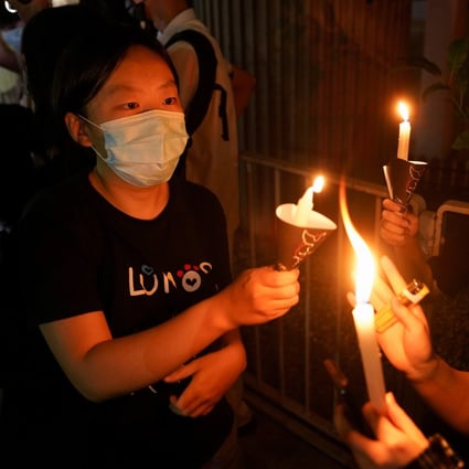 Hongkongers take part in the June 4 Tiananmen Square anniversary vigil at Victoria Park. File photo: Reuters