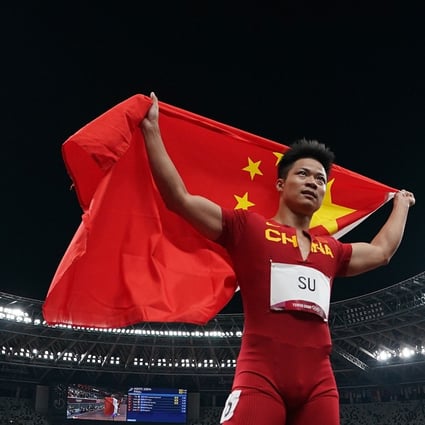 China’s Su Bingtian after the men’s 100m final at the Tokyo Olympics. Photo: Xinhua