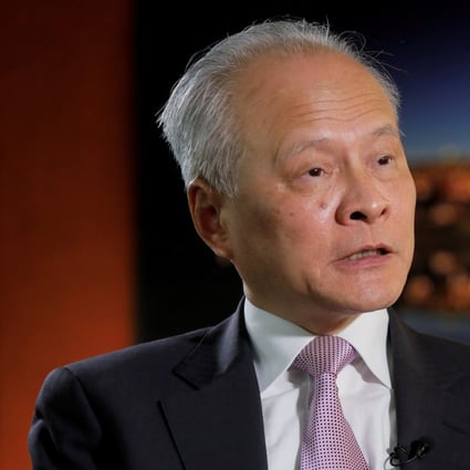China’s former ambassador to the United States Cui Tiankai is among reliable old hands at the Chinese diplomatic corps expected to retire next year. Photo: Reuters