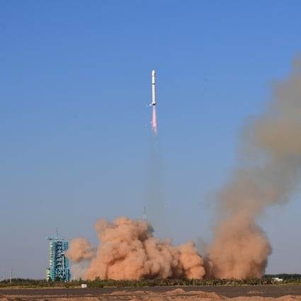 China’s Yunhai 1-02 satellite is sent into orbit from the Jiuquan launch centre in the Gobi Desert in September 2019. The probe disintegrated in March. Photo: Xinhua