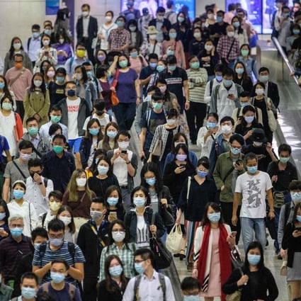 More than 89,000 residents have left Hong Kong over the past year, resulting in a significant 1.2 per cent drop in the city’s population. Photo: AFP