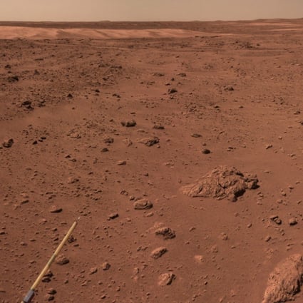 The Zhu Rong rover has been exploring Mars for 100 days. Photo. CNSA via Xinhua