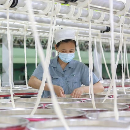 China’s official manufacturing purchasing managers’ index (PMI) fell to 50.1 in August, from 50.4 in July. Photo: AFP