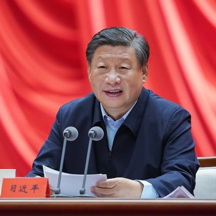 Xi Jinping addressed an event at the party school. Photo: Xinhua