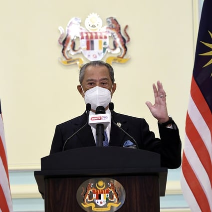 Muhyiddin Yassin delivers his last address as prime minister on August 16. Photo: DPA