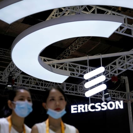 An Ericsson sign is seen at the third China International Import Expo (CIIE) in Shanghai, China, on November 5, 2020. Photo: Reuters