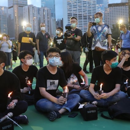 Activists gather at Victoria Park in Causeway Bay for the annual June 4 vigil in 2020. Photo: Sam Tsang