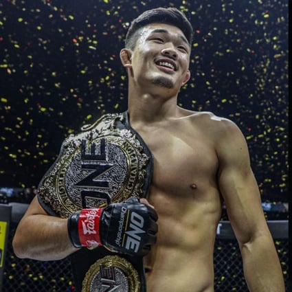 Christian Lee (left) celebrates after his win against Timofey Nastyukhin. Eddie Alvarez is looking to get the next title shot. Photo: ONE Championship