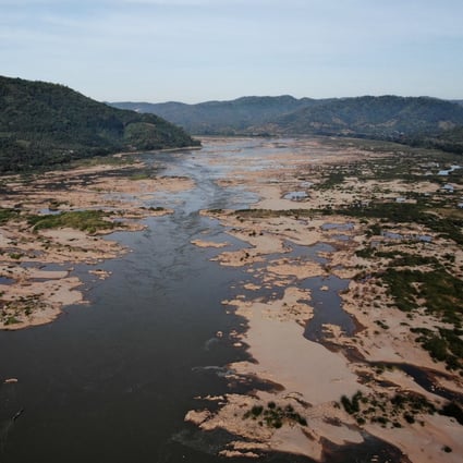 The Mekong River is seen with low water levels near the Thailand-Laos border in 2019. Photo: AFP