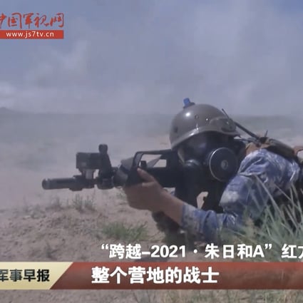 Combined PLA forces took part in a three-day training exercise from September 7 at the Zhurihe training base in Inner Mongolia. Photo: Handout