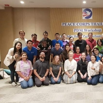 Peace Corps Thailand volunteers pose for a photograph in 2019. The humanitarian group has had a presence in Asean member states for years, but never before Vietnam. Photo: Instagram / peacecorps.thailand