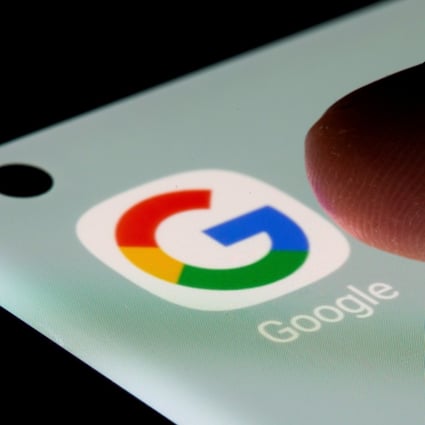The Google app seen on a smartphone on July 13. South Korea fined Google US$177 million over agreements with smartphone makers that prevented prominent gadget brands from developing their own versions of Android. Photo: Reuters