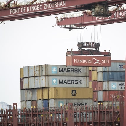 China’s Ningbo-Zhoushan Port (above) and Shanghai Port both resumed some operations after Typhoon Chanthu was downgraded on Tuesday. Photo: Bloomberg