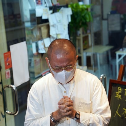 Shiu Ka-chun at Wall-fare’s offices on Tuesday. Photo: Sam Tsang