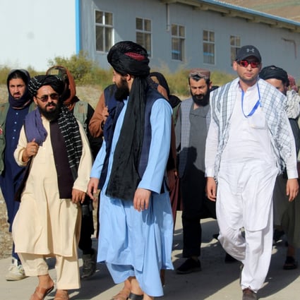 On September 13, Taliban officials visit Mes Aynak copper mine with China's Jiangxi Copper and Metallurgical Corp of China representatives in Logar province, Afghanistan. Photo: Reuters