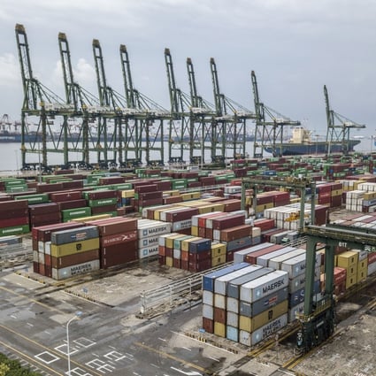 Shipping containers on the dockside at Tianjin port in Tianjin, China on September 5, 2021. Photo: Bloomberg