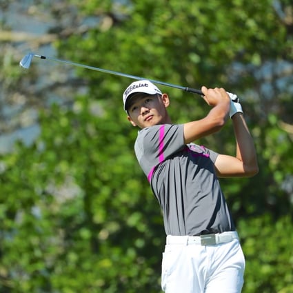 Hong Kong’s Jason Hak Shun-yat sits in a share of second place after the first round of the golf event at the National Games in Xi’an. Photo: Handout