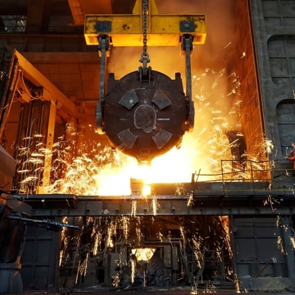Beijing has in recent months tried to rein in high prices for raw materials, including iron ore, the main ingredient used to make steel. Photo: Reuters