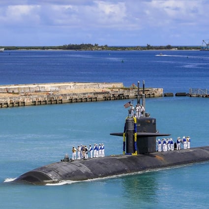 Australia will acquire US nuclear-powered submarines, like this US Navy one pictured in Guam, as part of a new security alliance with the US and Britain that has caused unease in Pacific Island nations. Photo: AP