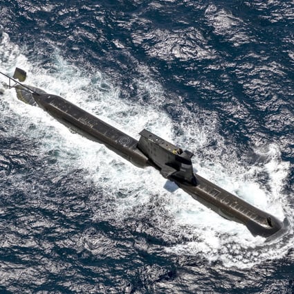 A Royal Australian Navy submarine is seen during a drill with the Indian Navy in Darwin on September 5. Australia is buying a fleet of nuclear submarines as part of a new defence pact. Photo: TNS
