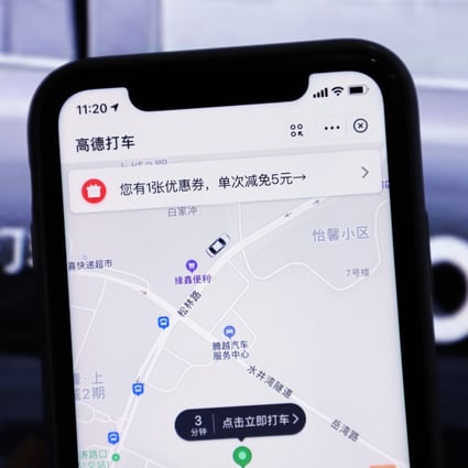 Alibaba’s AutoNavi started offering ride-hailing booking service from multiple providers in 2018. It has now teamed up with the Beijing government to provide mapping data to Beijing Taxi, offering a model that could undermine private ride-hailing businesses. Photo: Costfoto/Barcroft Media via Getty Images