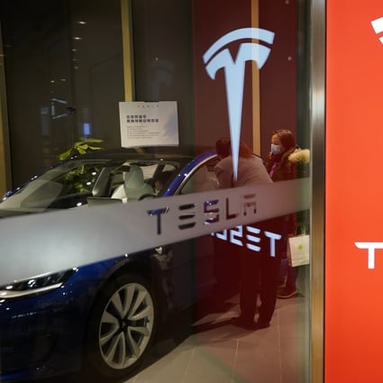 A man in China said he is being sued by Tesla for defamation over online posts. Photo: Getty Images