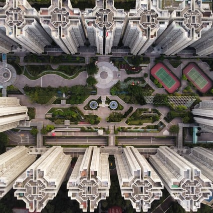 An aerial view of a housing project in Lam Tin, Hong Kong. Photo: Martin Chan