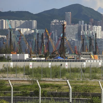 Image of construction sites at Kai Tak, taken from San Po Kong, on 23 July 2019. Photo: Felix Wong