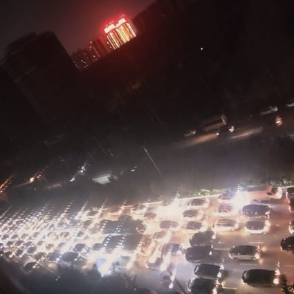 Some traffic lights in Shenyang, the capital of the Liaoning province, suddenly stopped working on Thursday, resulting in severe traffic jams. Photo: Weibo
