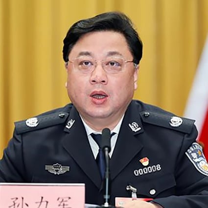 Sun Lijun, China’s former vice-minister of public security, will face court on corruption charges. Photo: Handout