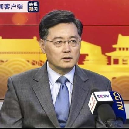 Qin Gang says more efforts need to be made to help China and the US better understand each other in what is still a “very difficult period” between the two powers. Photo: CCTV