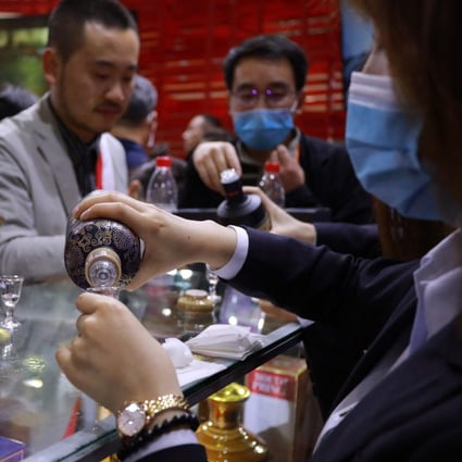The China Banking and Insurance Regulatory Commission has warned against investments in high-end consume goods such as Mou-tai liquor. Photo: AFP