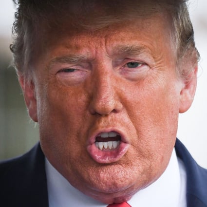 US President Donald Trump speaks to the press before departing the White House in June 2020. Photo: AFP
