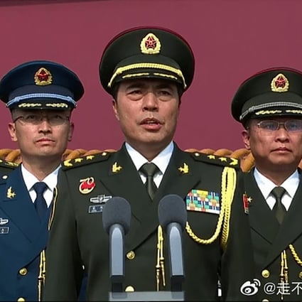 General Zhang Xudong, centre, had been suffering from cancer. Photo: Weibo