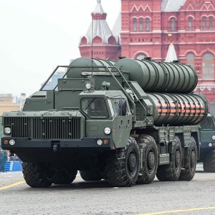 A Russian S-400 Triumf surface-to-air missile system in Red Square, Moscow. Photo: Xinhua