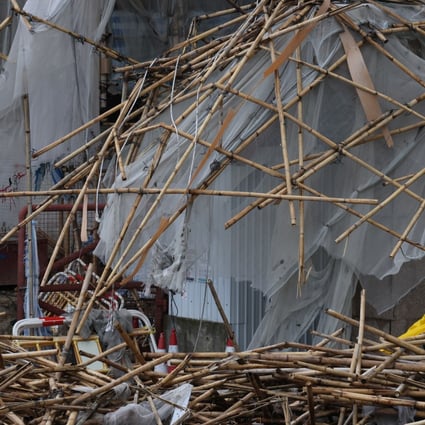 The clean-up operation in and around the Beverly Hill estate was suspended on Saturday morning. Photo: Nora Tam