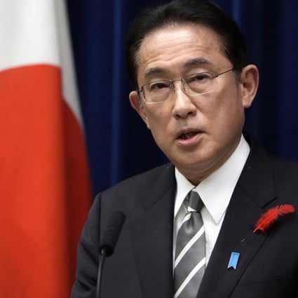Japanese Prime Minister Fumio Kishida speaks during a news conference on October 14. Photo: AP
