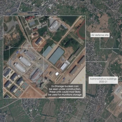 Air defence sites, runways, aprons and bunkers have been expanded and upgraded at the Chinese military’s Longtian airbase in Fujian province. Source: Planet Labs