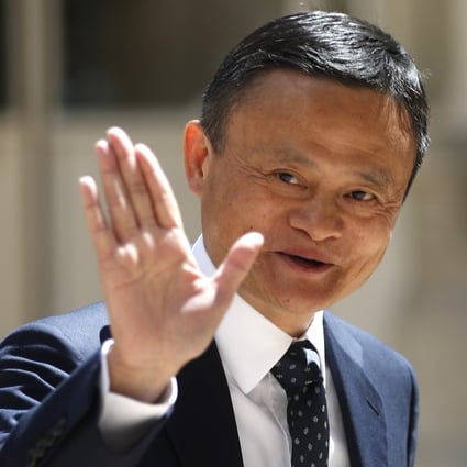 Jack Ma arrives at the Tech for Good summit in Paris on May 15, 2019. Photo: AP