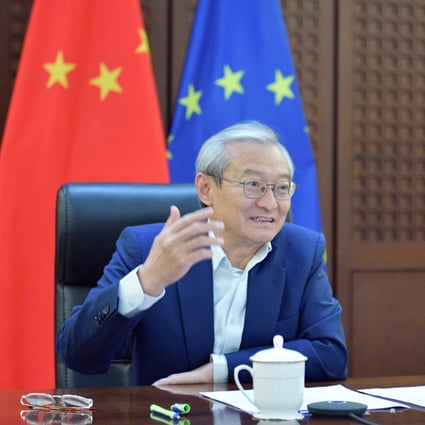 Before the vote, Chinese ambassador to the European Union Zhang Ming called on EP President David Maria Sassoli to “leverage” his role. Photo: Handout