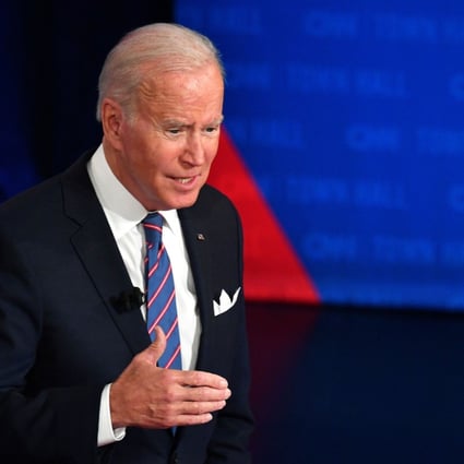US President Joe Biden caused confusion with his remarks about Taiwan during a CNN town hall on Thursday. Photo: AFP