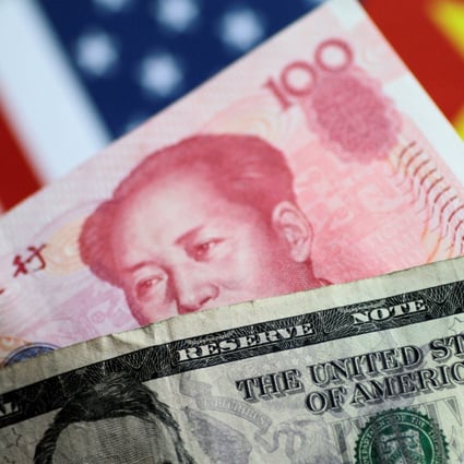 In China’s case, a lower yuan exchange rate figure actually indicates a stronger Chinese currency as it means it takes fewer yuan to purchase one US dollar. Photo: Reuters