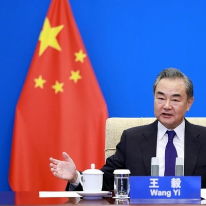 Foreign Minister Wang Yi of China has warned of the risks of regional nuclear proliferation posed by the Aukus deal. Photo: Handout