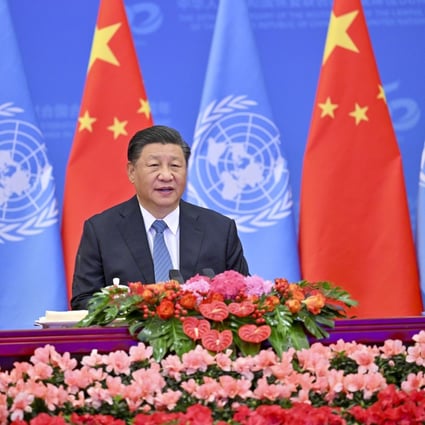 Beijing took a seat at the UN in 1971. Marking the 50th anniversary on Monday, President Xi Jinping said China opposed “zero-sum confrontation” and “all forms of hegemony and power politics” while calling for peaceful coexistence. Photo: Xinhua