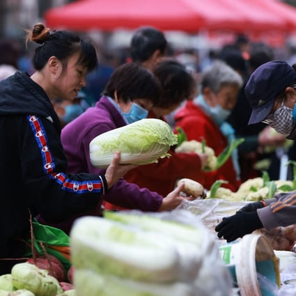 Consumer-price growth in China slowed to 0.7 per cent in October. Photo: AFP